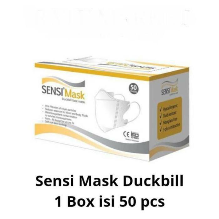 Sensi Masker Duckbill per Box isi 50 biji