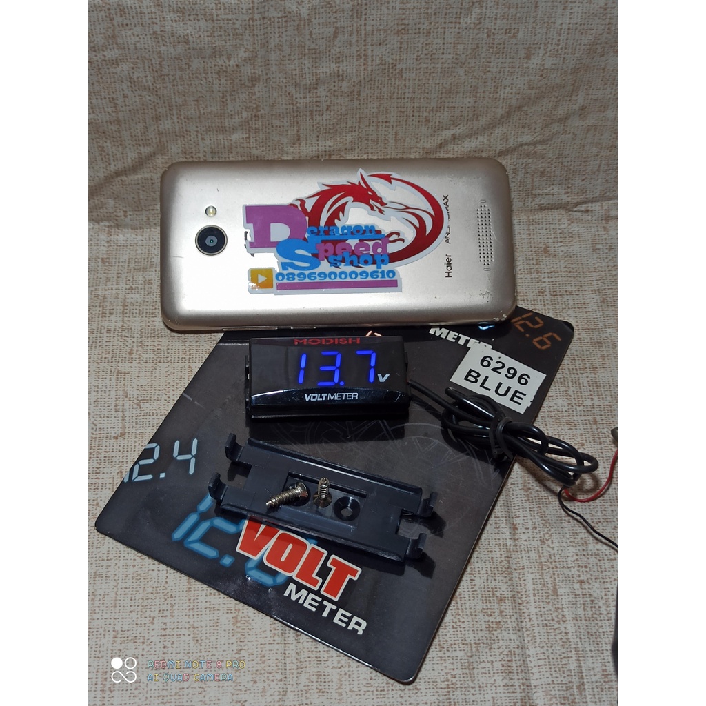 volt meter aki - voltmeter aki waterprof beat mio universal motor
