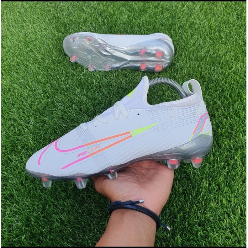 SEPATU BOLA SEMI BOOTS NIKE MERCURIAL FREE KAOS KAKI-Putih