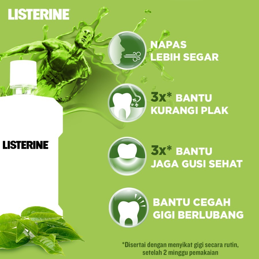 Listerine | Green Tea | Mouthwash | Obat Kumur 250ml