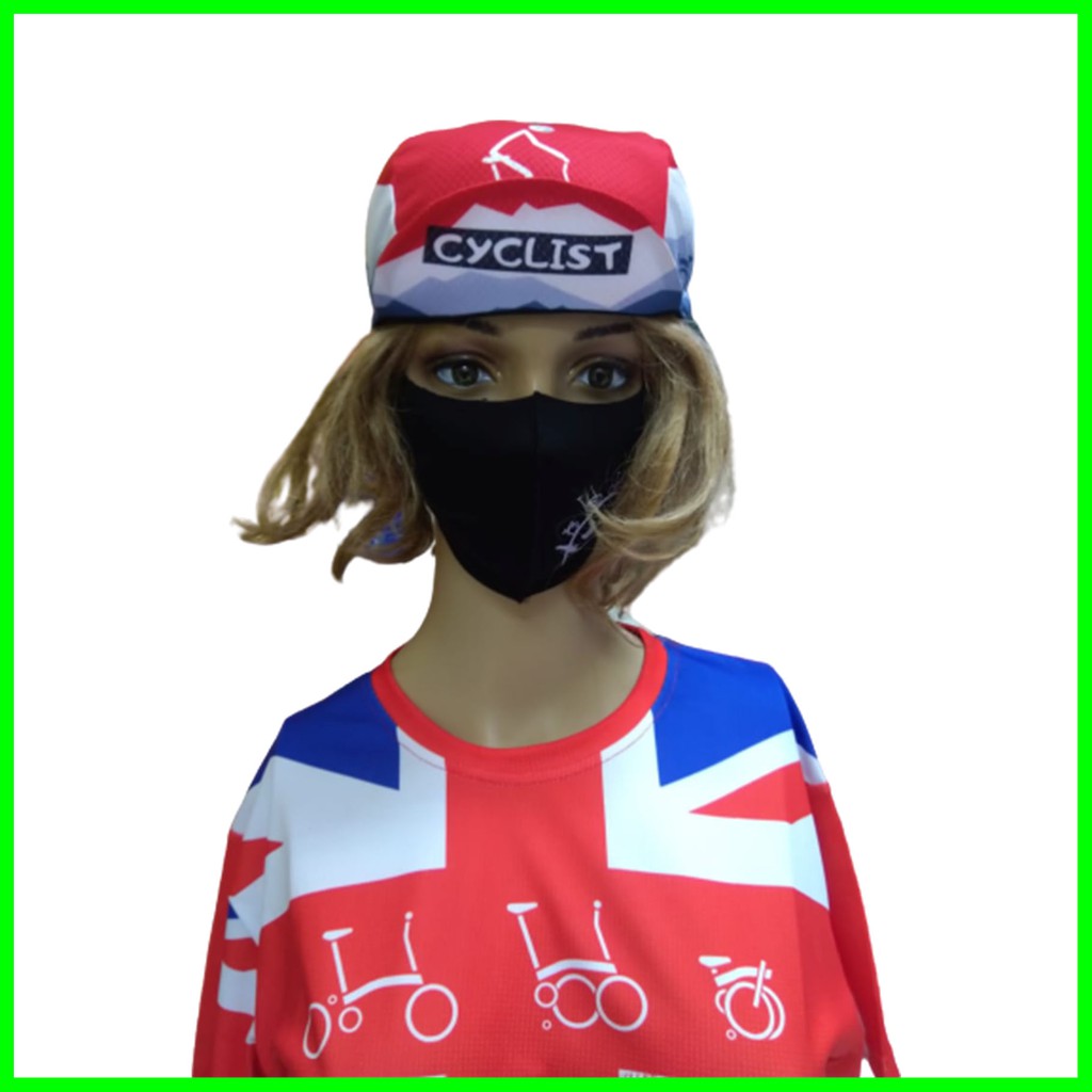 Topi Brompton  Bersepeda + Free Masker 2 Pcs (All Type)