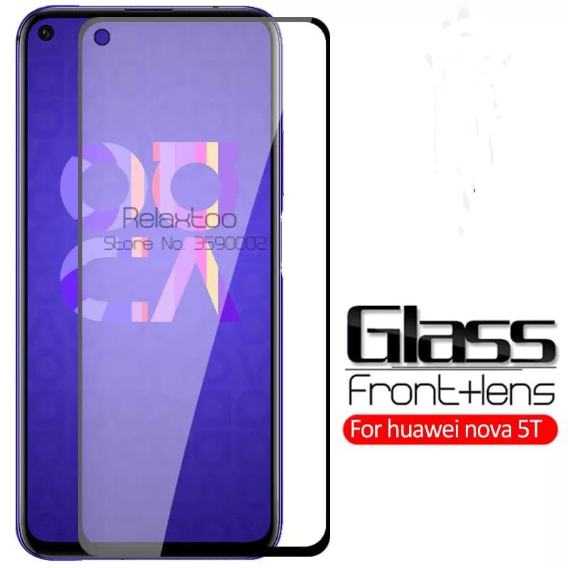 Tempered glass Huawei nova 5T full cover garansi bila pecah