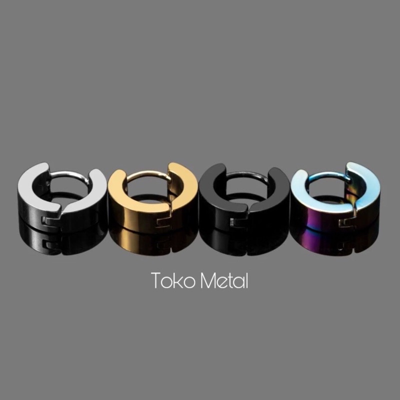 Anting Titanium Tindik Pria dan Wanita 1 Pasang [ Toko Metal ]