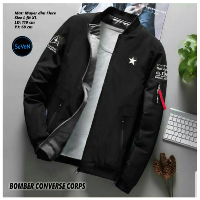 Jaket bomber converse corps