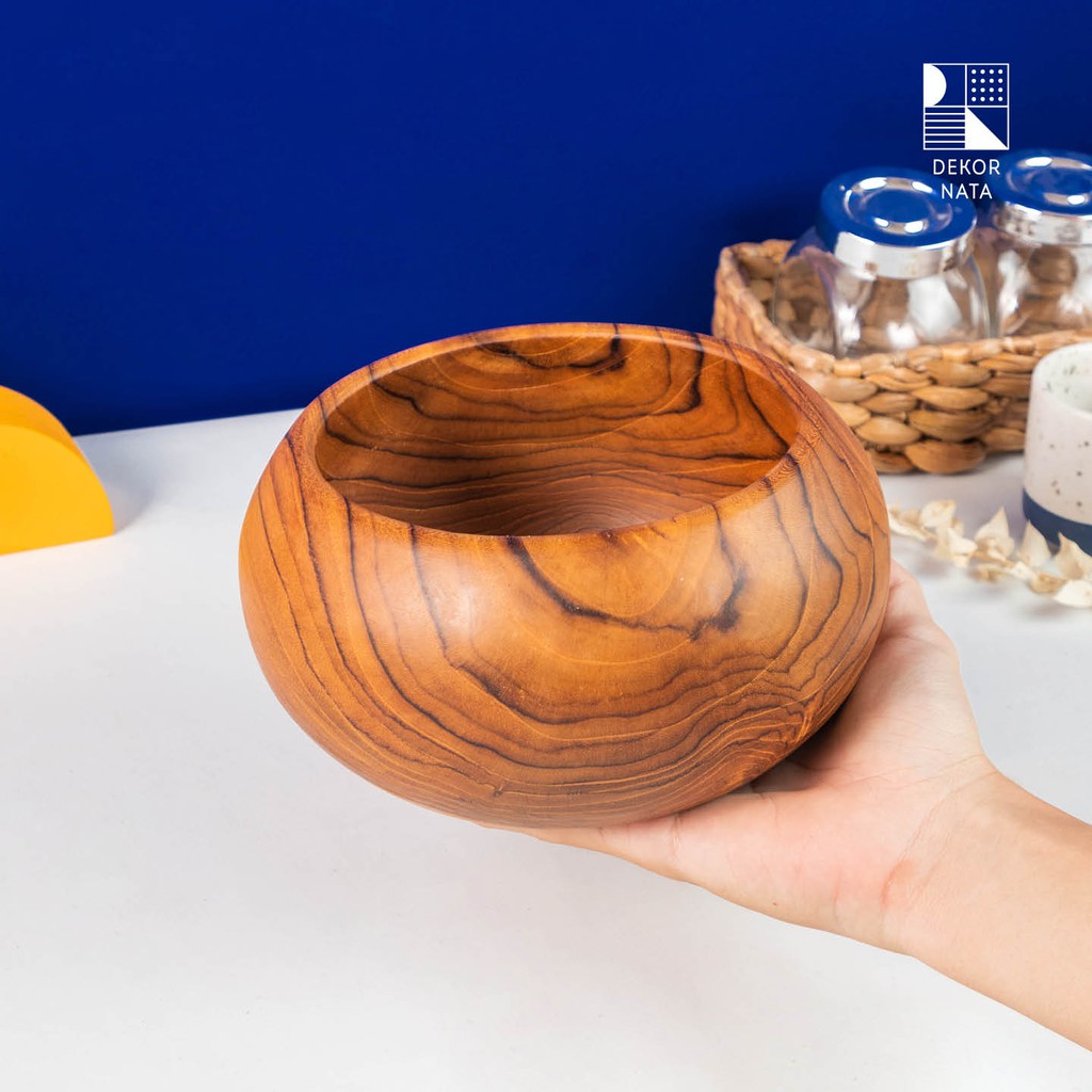 

Dekornata Cuciwis Bowl / Wooden Bowl / Mangkuk Kayu Jati