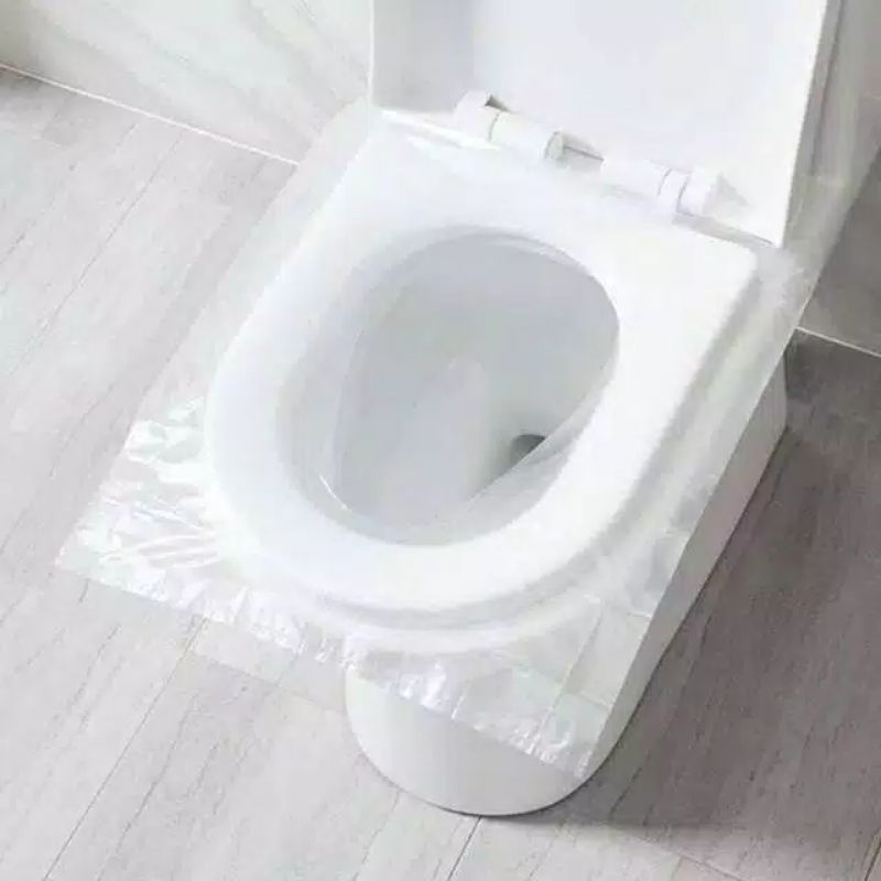 JG - COD - PLASTIK TOILET - disposable plastic plastik toilet seat cover dudukan kloset tissue tisu duduk closet wc