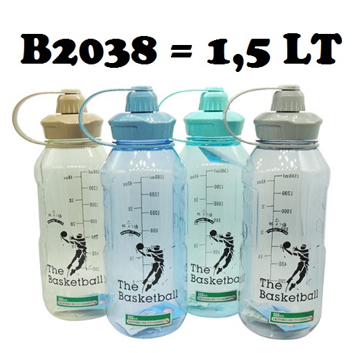 B2038 Botol Minum Language Of Cup The Basketball 1500ml - Botol Minum B2038