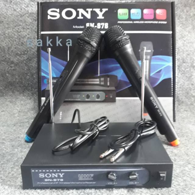 Mic Wireless SONY SN 878 Handheld Professional Microphone suara bagus