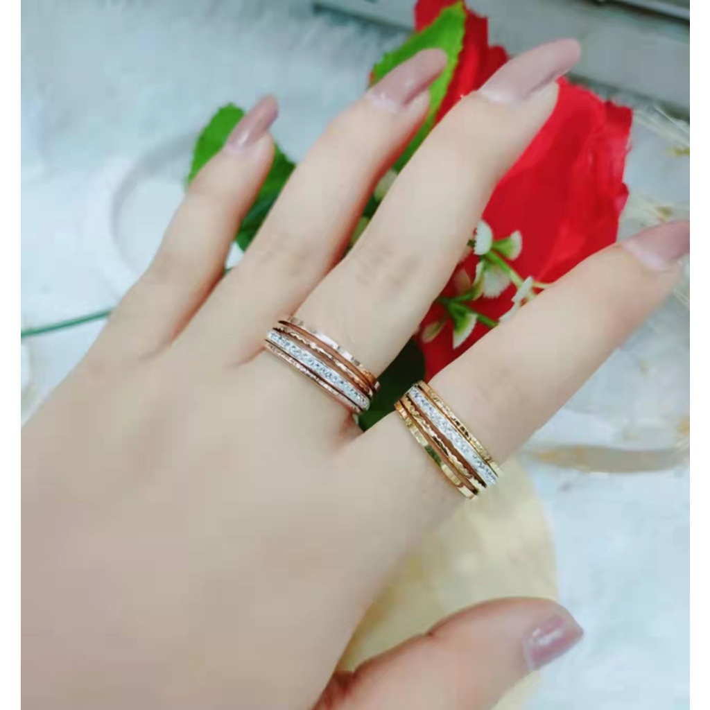 Cincin titanium asli T0011-0013