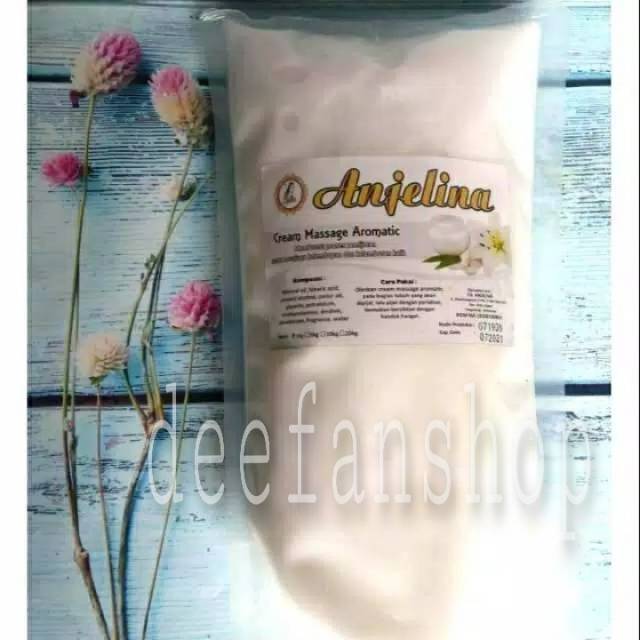 MASSAGE CREAM ANJELINA 1KG / KRIM PIJAT / Refleksi, Wangi SOFT , Licin, NO Lengket