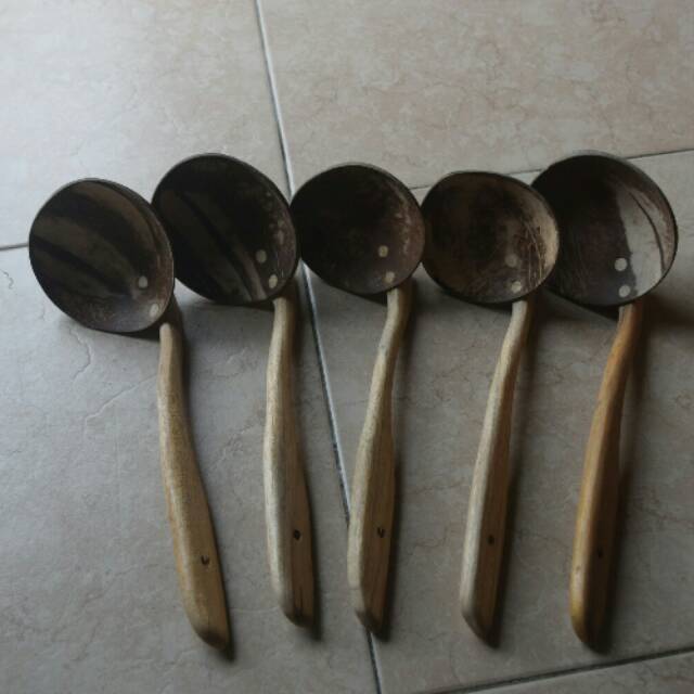 Irus kayu batok kelapa centong batok kelapa tempurung kelapa klasik