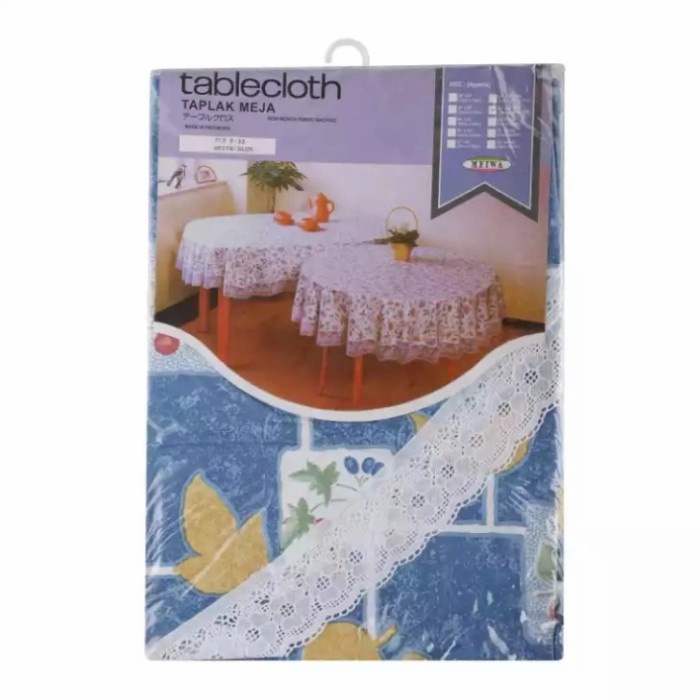 Taplak Meja Makan - Taplak Meja Makan Bulat Meiwa Waterproof