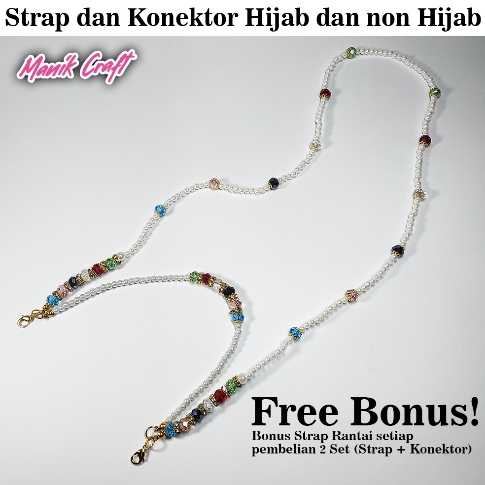 Konektor Masker Hijab Strap Masker Hijab Tali Masker Hijab Kalung Masker Hijab