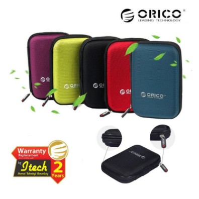 Storage bag Orico 2.5 inch EVA anti water shock for hdd ssd cable earphone otg phd-25 - Pouch hardcase universal Phd25