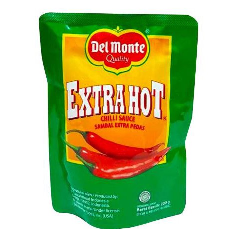 Delmonte Saus Chili Extra Hot Pouch 200gr