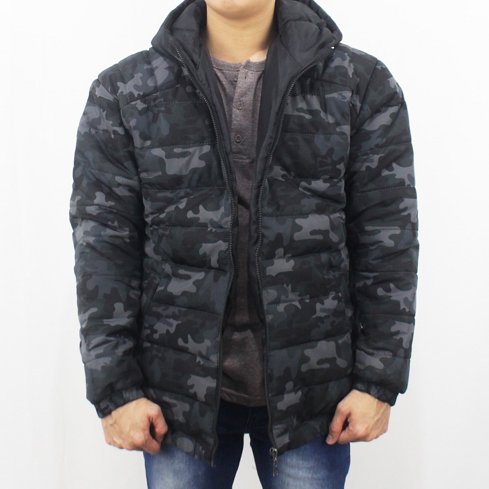 JAKET PUFFER CAMO ARMY TEBAL PRIA SIZE M L XL XXL  - JAKET WINTER - JAKET PARASUT TEBAL PRIA - JAKET GUNUNG TEBAL 01