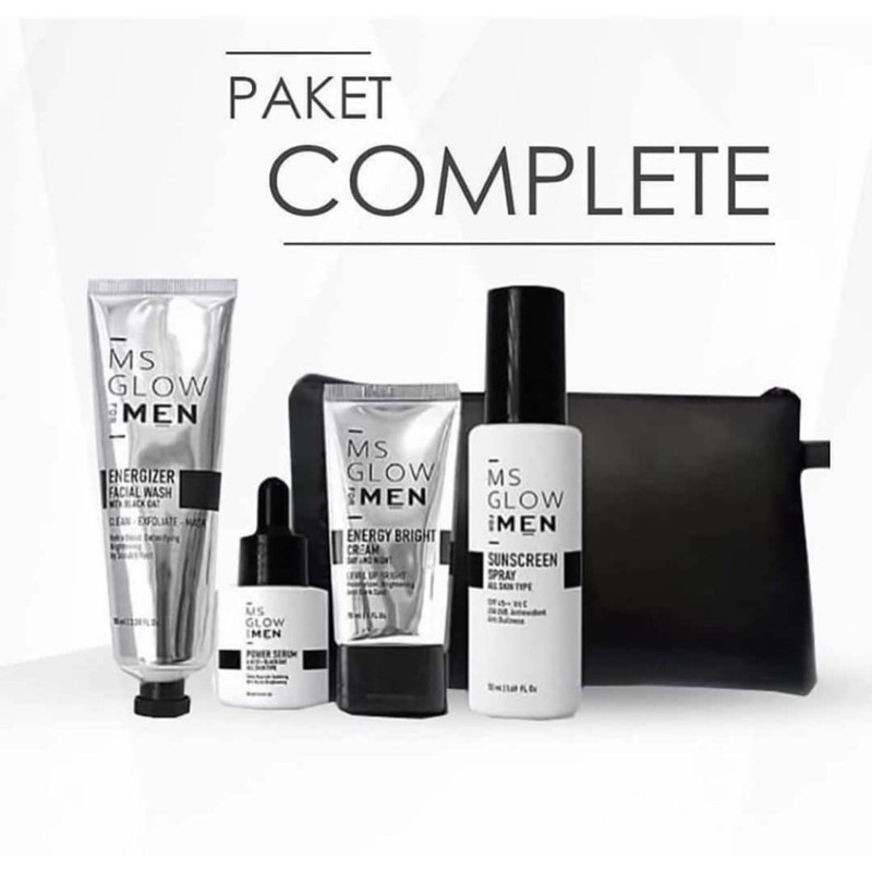 BEST SELLER Ms Glow For Men Paket Complete Skincare Cowok  