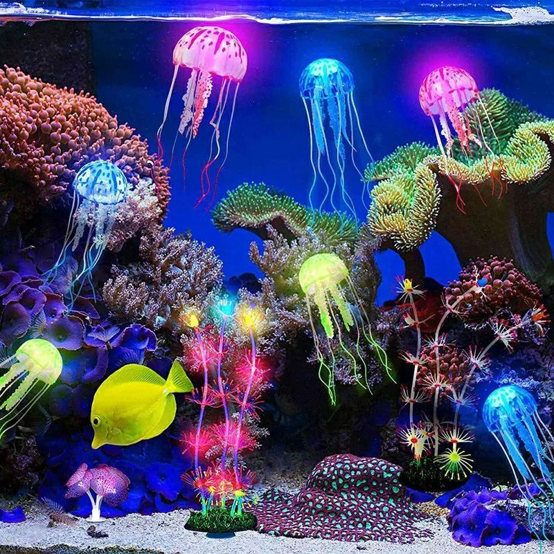 Hiasan Aquarium Ornamen Ubur Ubur Laut Artificial