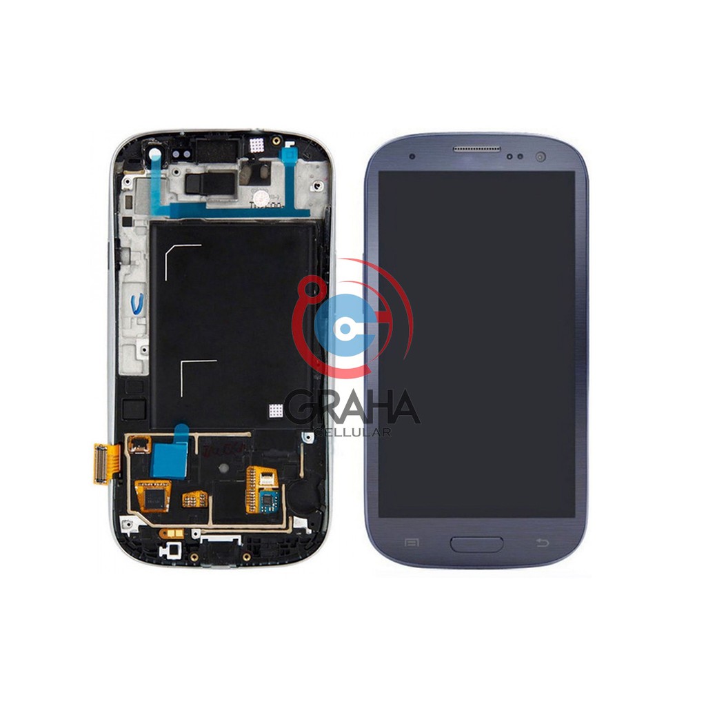 LCD SAMSUNG I9300 / GALAXY S3 FULLSET TOUCHSCREEN DAN FRAME ORI