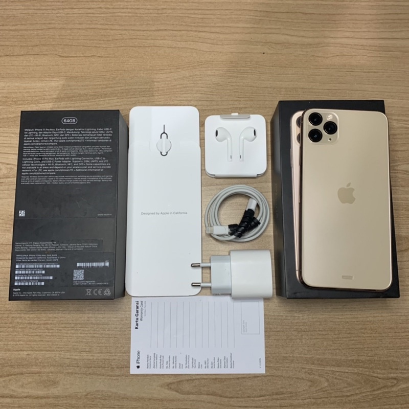 iphone 11 promax 64gb Gold ex ibox fullset original