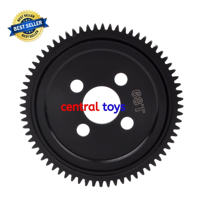 Giunto Elica In Alluminio Con Ingranaggio 68T Per Tamiya TT-02, TT-02B, TT-02FT, Scala 1/10