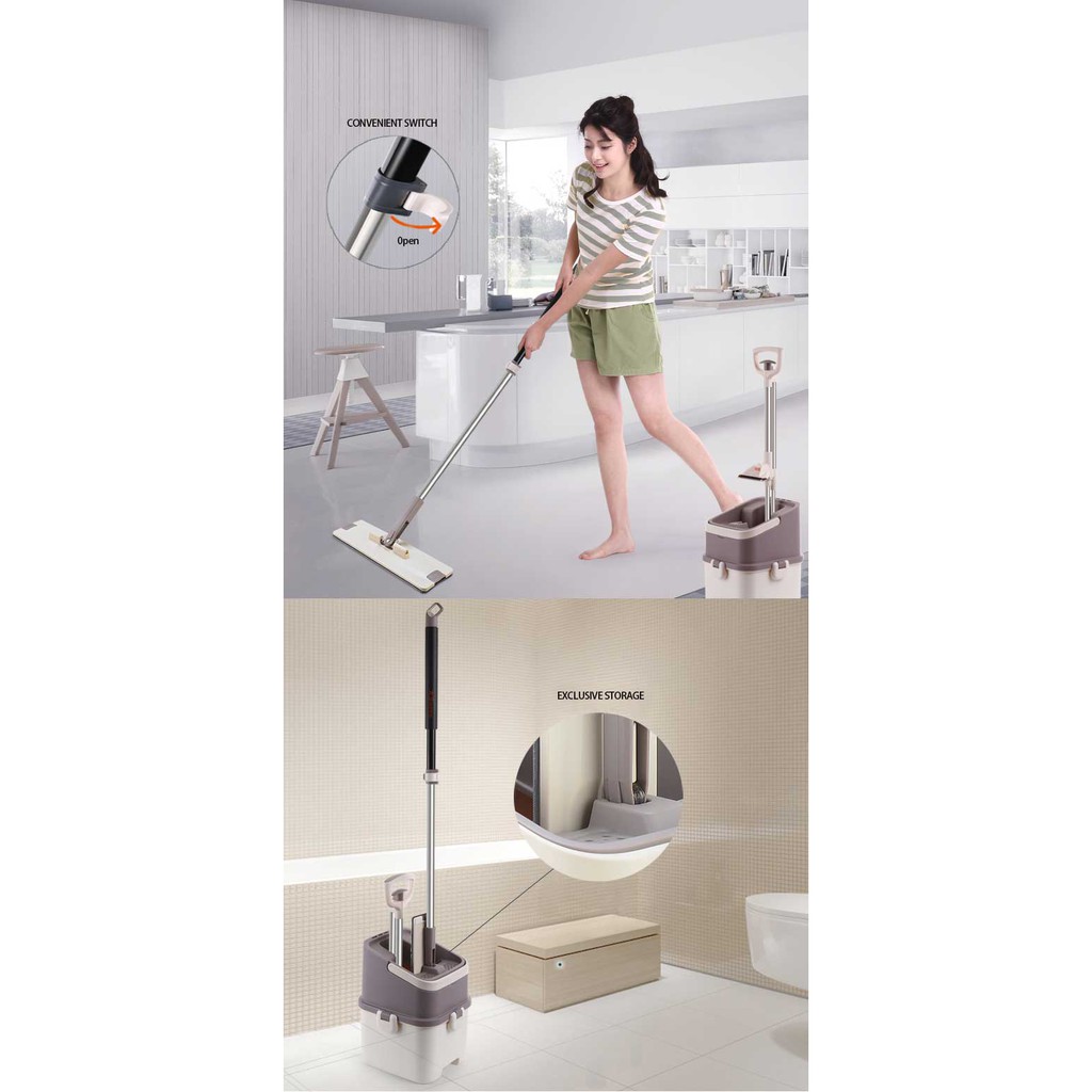 HOMME SELF WASHED FLAT MOP KOREAN DESIGN HM-Z1 JUMBO DELUX