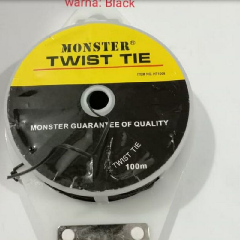 kabel twist tie 100m  / magic twist / pengikat / Monster twis tie/pengikat kabel/twist tie serbaguna