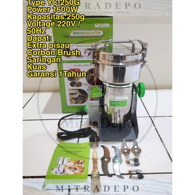 

Mesin bubuk/tepung Penggiling Pulverizer 250g Herbal biji kacang OBAT