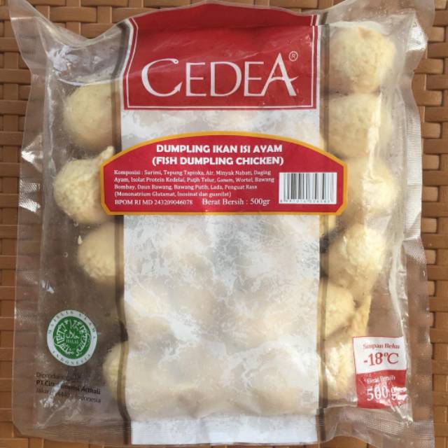 

Cedea fish dumpling chicken 500gr baso ikan isi ayam