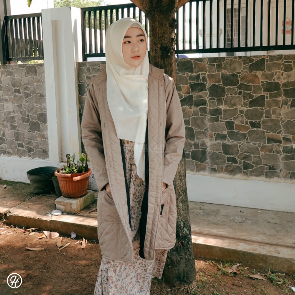 ✅Beli 1 Bundling 4✅ Hijacket BELVA Original Jacket Hijaber Jaket Wanita Muslimah Azmi Hijab Hijaket-0
