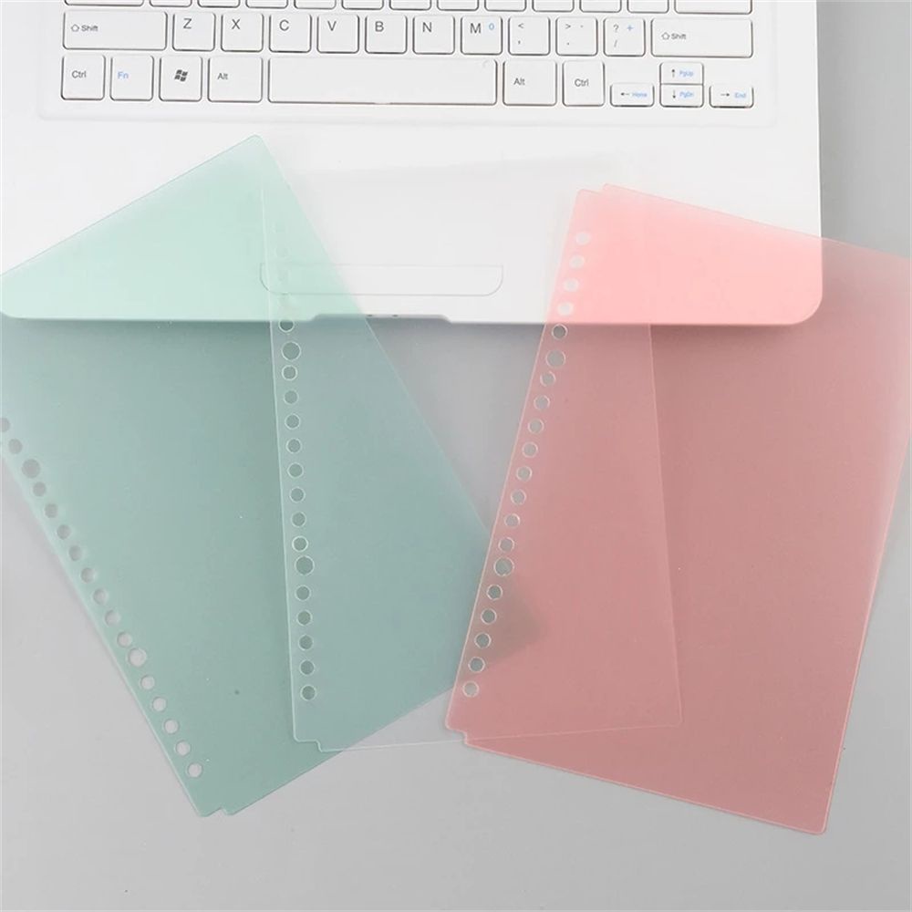 ELEGANT A5 B5 Notebook Cover Journals Cover PP Notebook Cover Binder Clip Rings Binder Notebook Office Planner Planner Cover Stationery 20/26 Hole Glitter Zipper