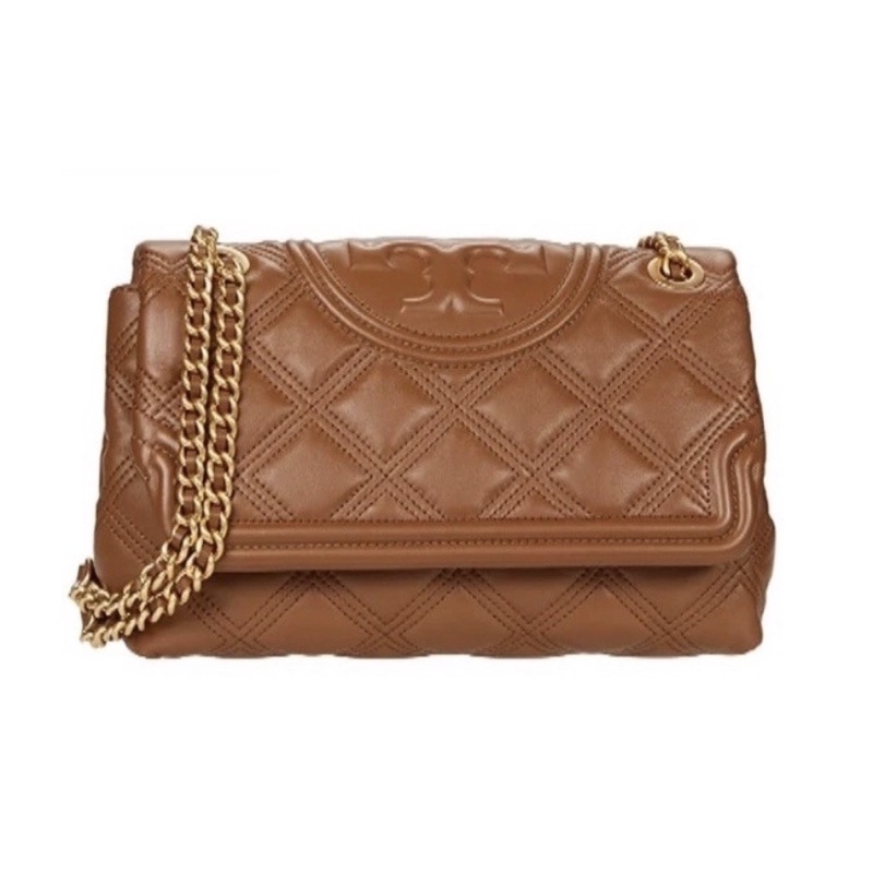 Tory Burch Fleming Soft Convertible Shoulder Bag- Brown