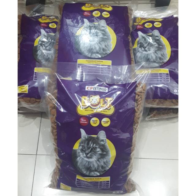 bolt 1kg makanan kucing