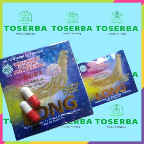 Termurah Jamu Kuat Perkasa Obat Kebugaran Pria Kapsul LONG Original Berkhasiat
