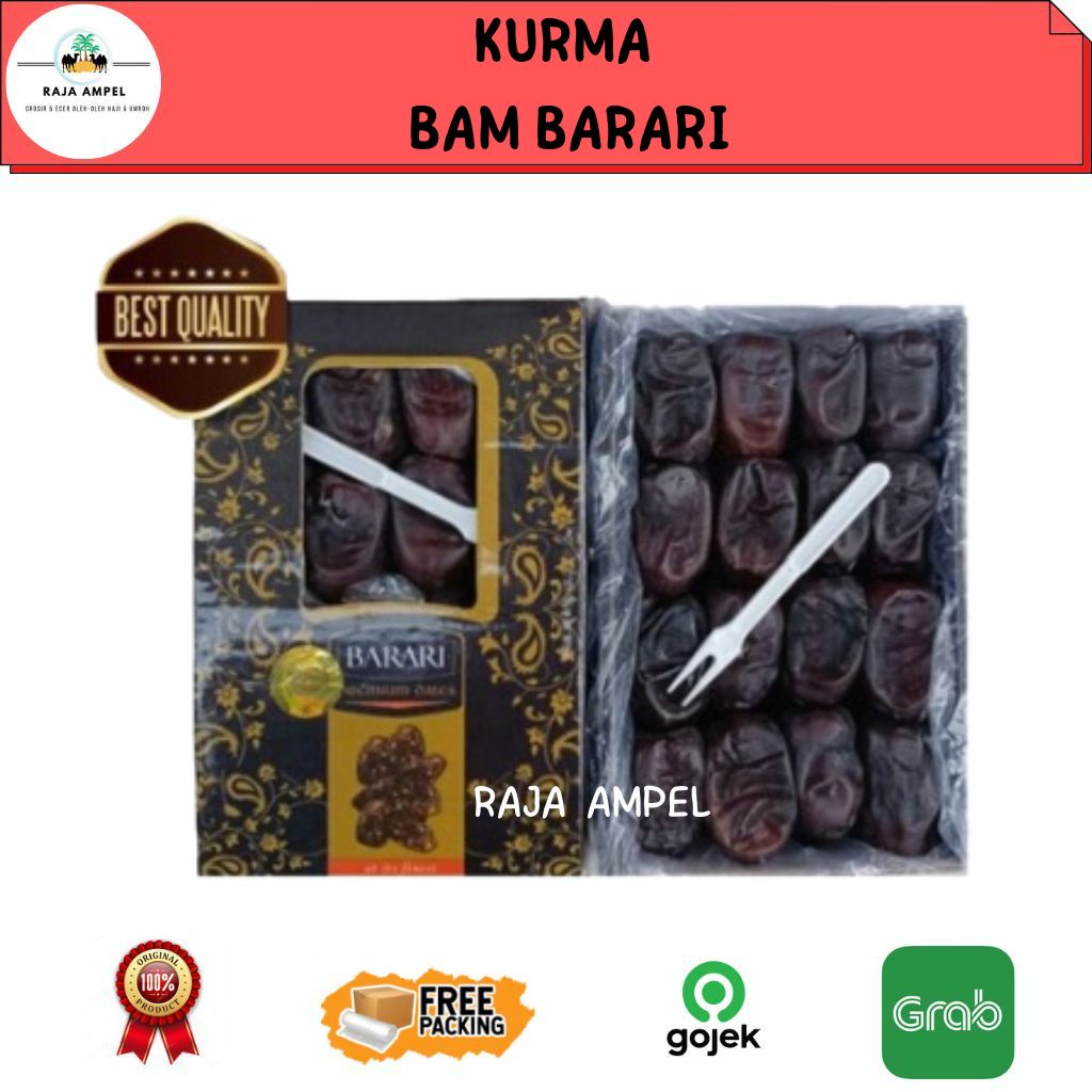 Jual Kurma Bam Barari Gr Al Samira Anggur Madina Black Diamond Arab Saudi Daging Tebal