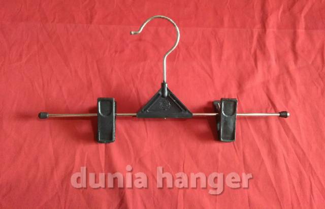 Gantungan Celana dan Rok Hanger jepit celana besi Harga 1 lusin