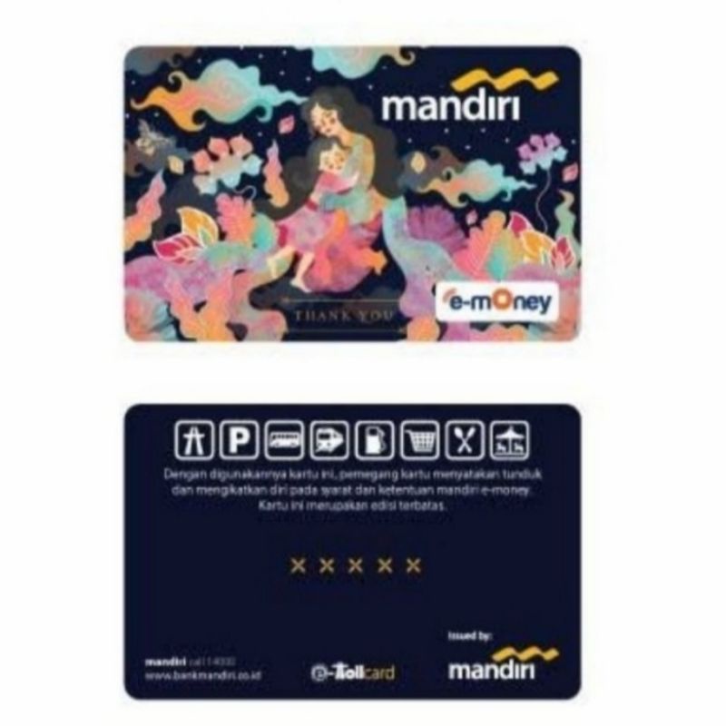 Mandiri eMoney THANK YOU for Everything ORI /Like eTOLL Tapcash Flazz or Brizzi