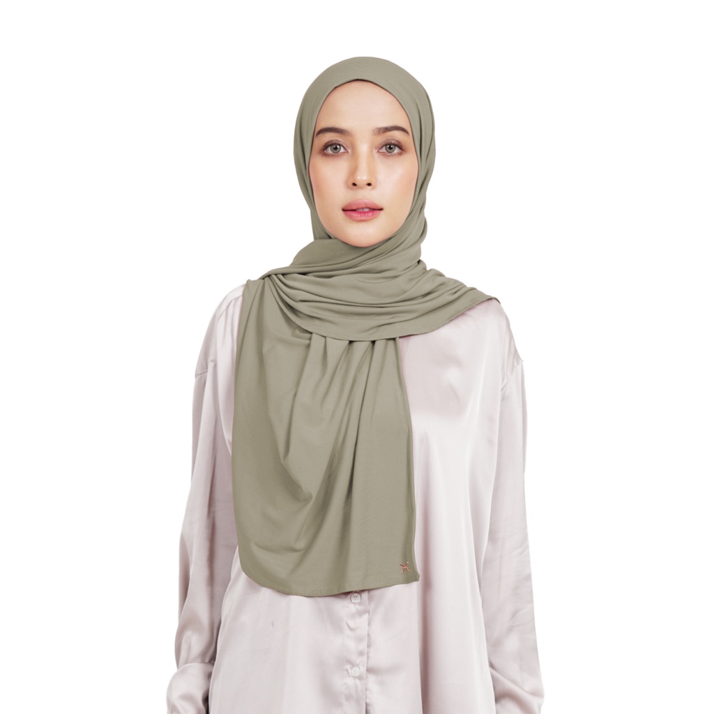Hameeda - Hannah Instant Hijab | Jersey Bergo Pashmina-Forest