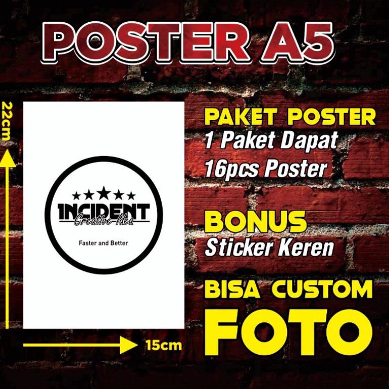 Poster BAND METAL - Paket 16pcs "SPN.25Au22y"