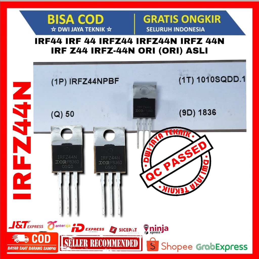 IRF44 IRF 44 IRFZ44 IRFZ44N IRFZ 44N IRF Z44 IRFZ-44N ORI (ORI) ASLI