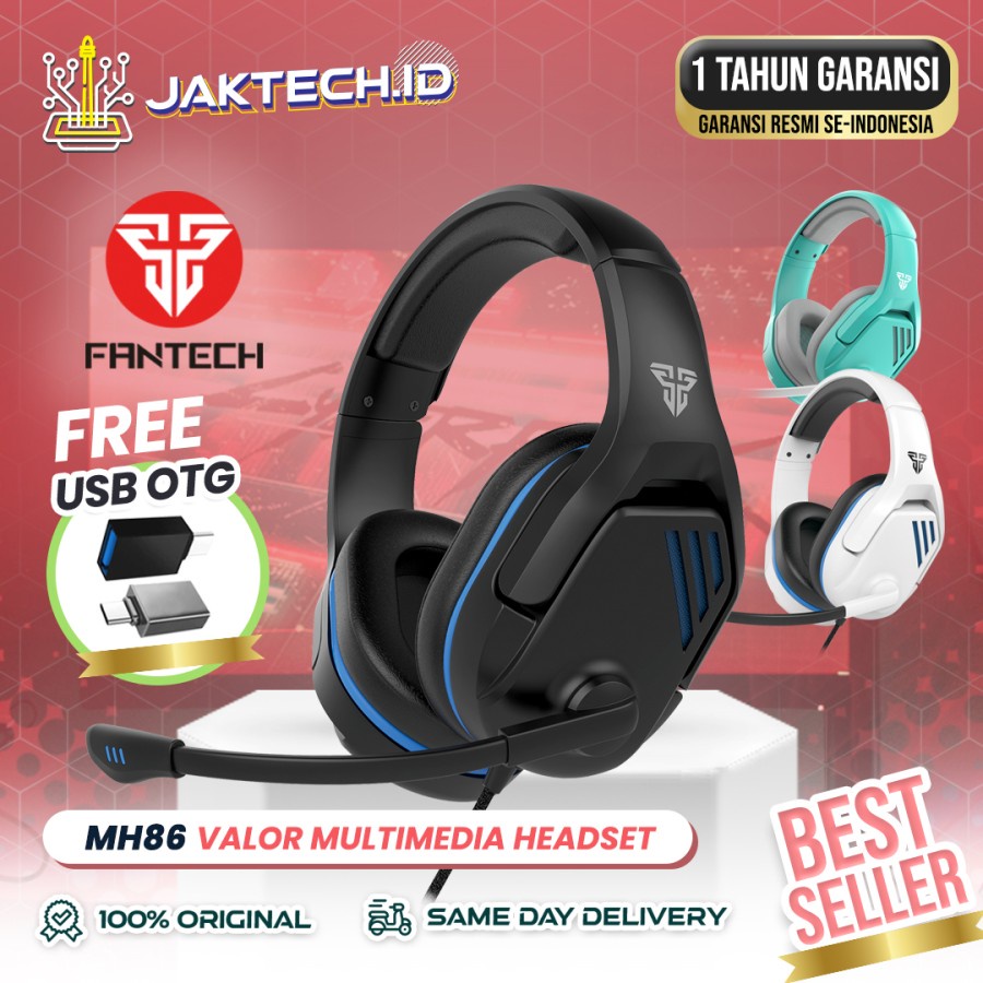 Fantech MH86 Valor Headset Gaming Multi Media Jaktech.id