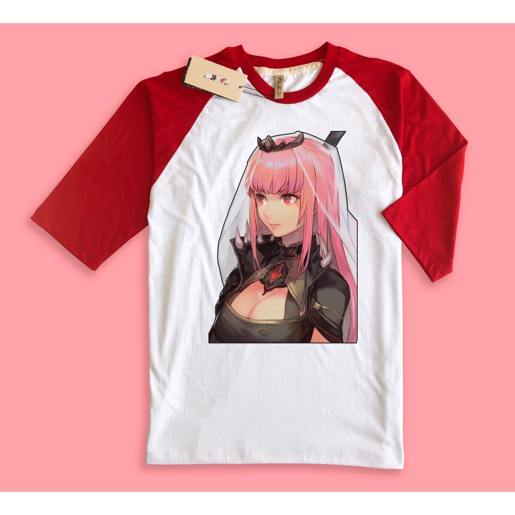 Kaos Raglan Anime Hololive vTuber Mori Calliope