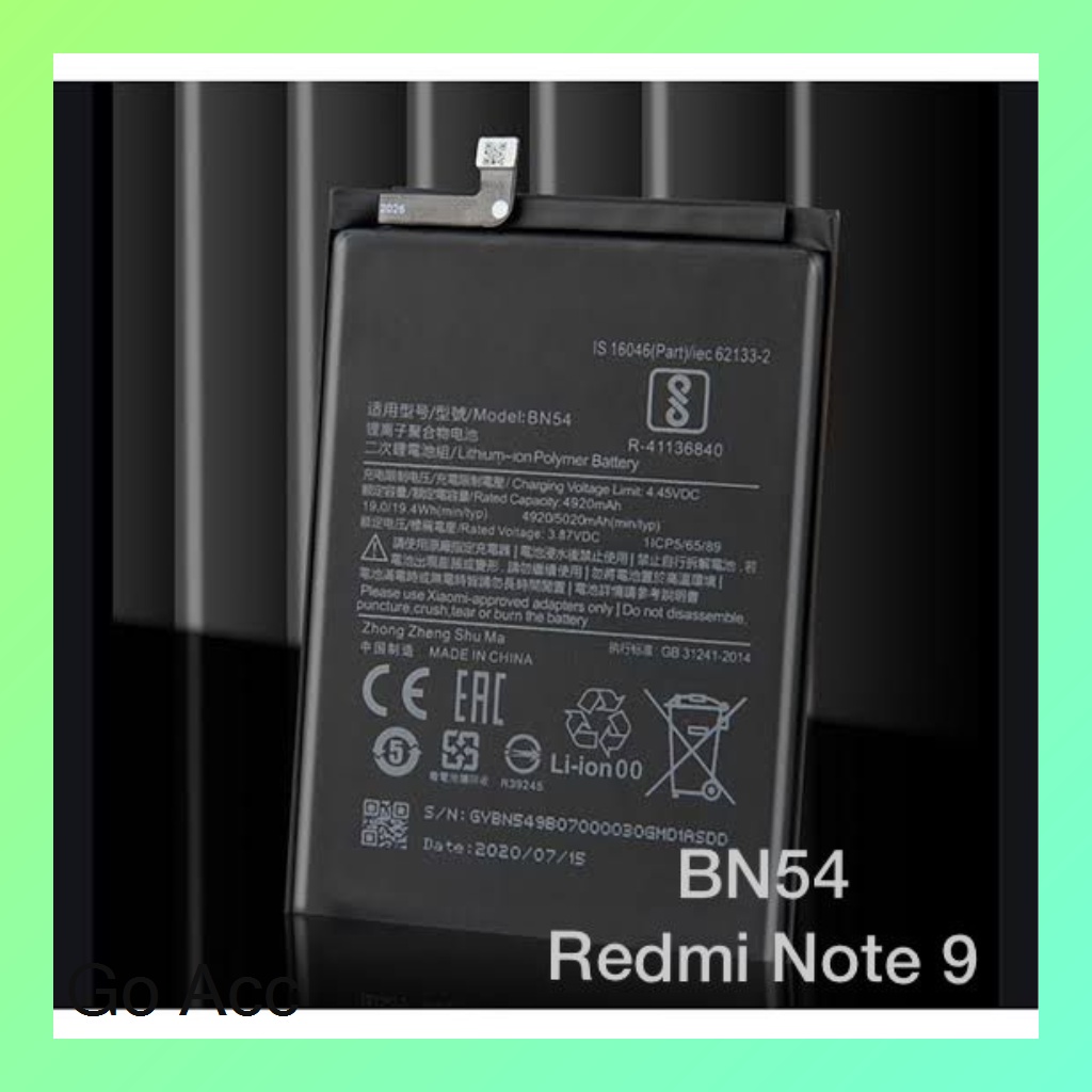 Baterai Battery Redmi 6 Pro A2 Lite/BN47, 8 8A/BN51, 9A 9C Poco M2 Pro/BN56, Note 6 Pro/BN48, Note 7 Pro/BN4A, Note 8 Pro/BN4J, Note 9/BN54, Note 9 Pro/BN53