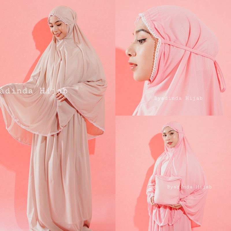 MUKENA RENDA DEWASA MUKENA AMPLOP TRAVELLING MUKENA FREE HIJAB