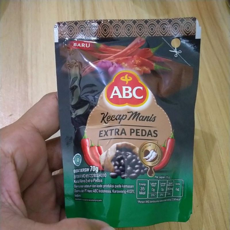 

ABC kecap extra pedas refill kemasan pouch 70 gram AYES TOSERBA