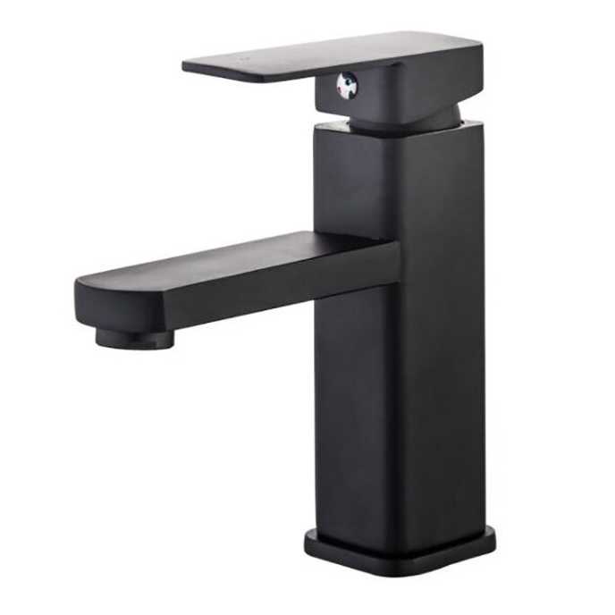 Keran Air Black Square Bathroom Faucet Mixer Tap LB2982