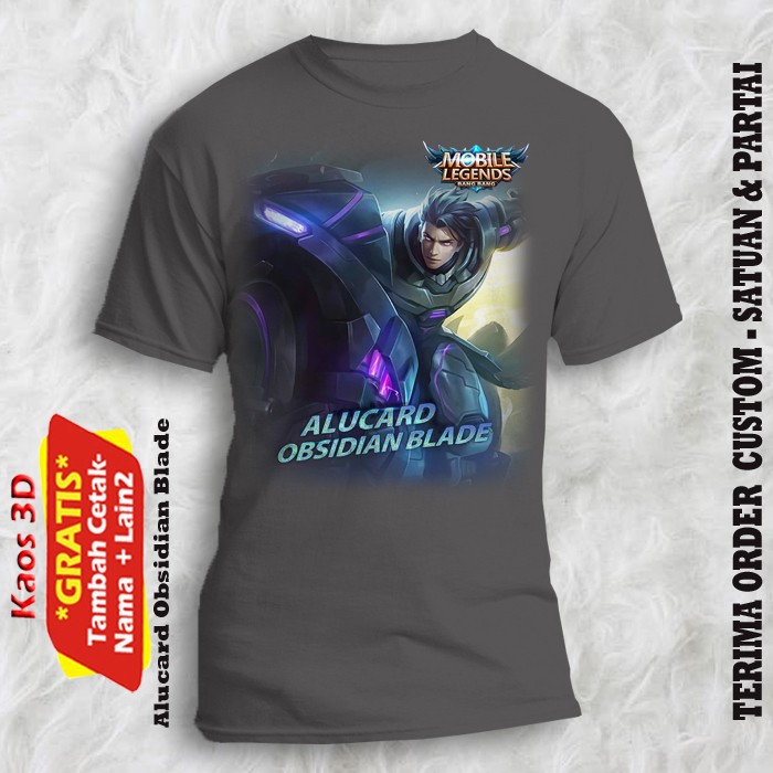 Kaos ANAK PREMIUM  ALUCARD OBSIDIAN BLADE  MOBILE LEGENDS