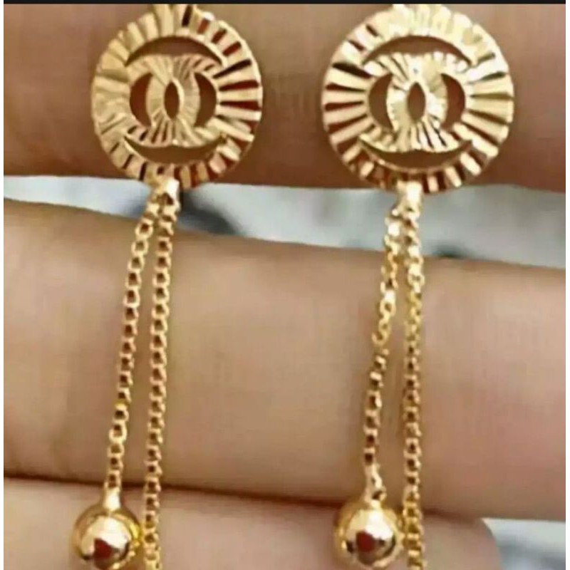 &quot;SM&quot; Anting Chenell Jurai koin gold terbaru