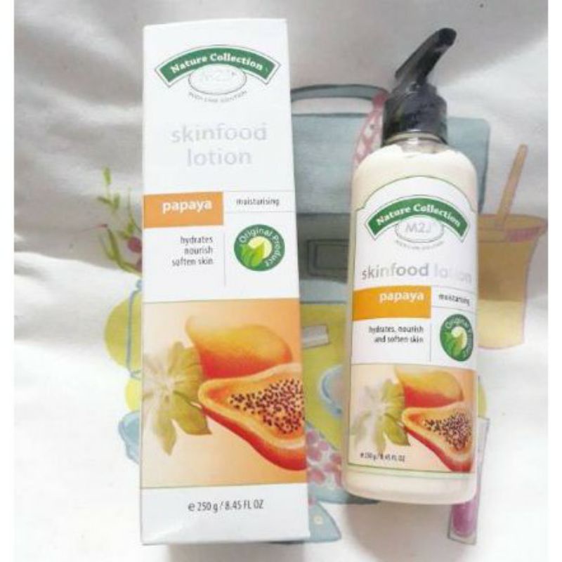 M2J Skinfood Lotion with Papaya Moisturizing