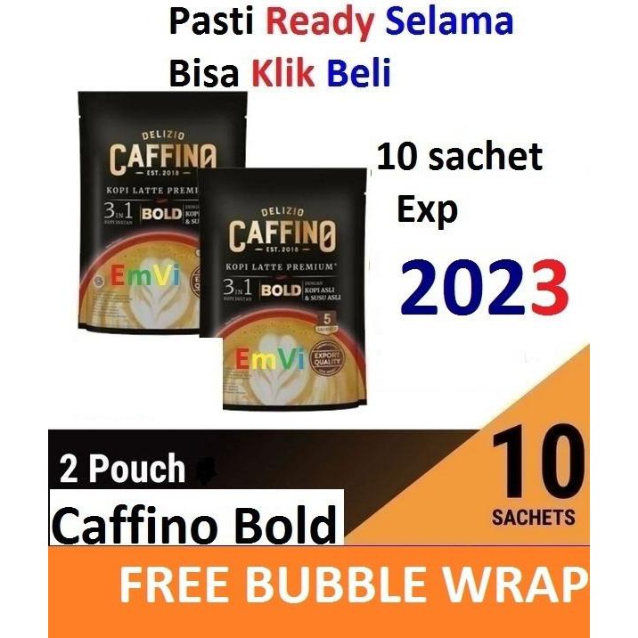 

Promo Awal tahun CAFFINO Bold Sachet 10 Sachet pcs Delizio Kopi Latte Premium Promo Awal tahun